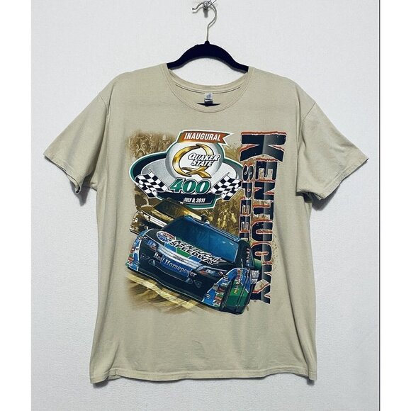 NASCAR Mens Large Kentucky Speedway Inaugural Quaker State 400 2011 Large - Picture 1 of 5